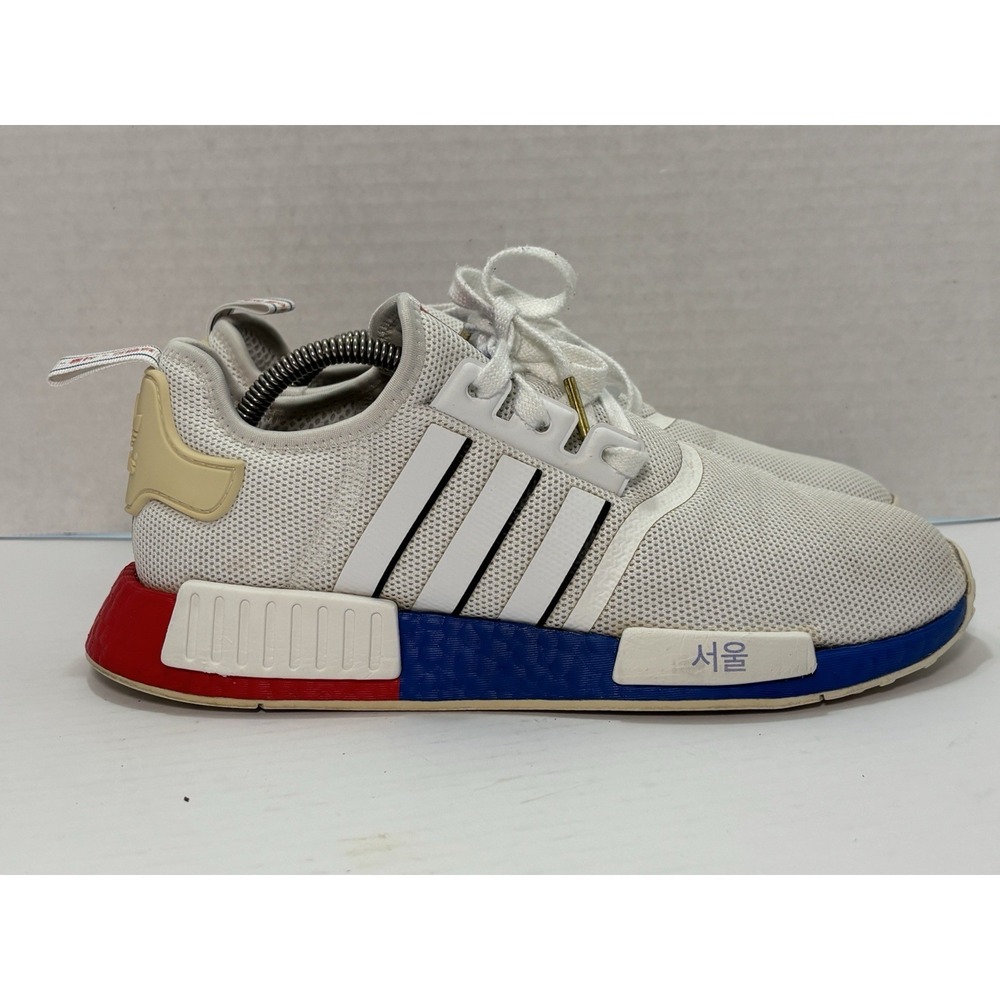 Adidas‎ NMD_R1 Seoul United By Sneakers FY1163 White Red Blue Sz 9.5